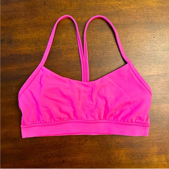 Lululemon flow y bra sonic pink 10 💞 - Picture 1 of 5